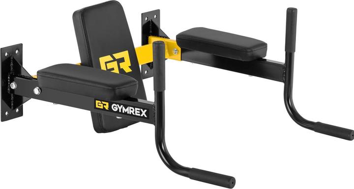 Image du produit Gymrex Barres à dips - Montage mural - 4 prises - Rembourrées - 120 kg