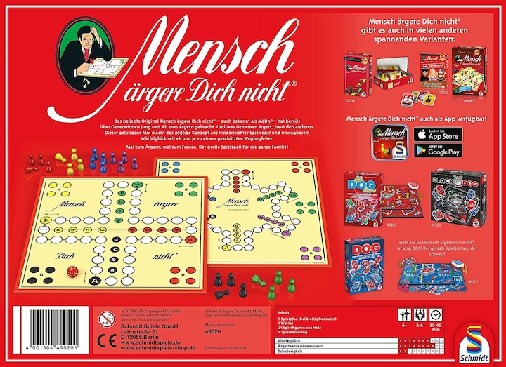 Produktbild Schmidt Spiele Mensch ärgere Dich nicht (Jubiläumsausgabe) (Deutsch)