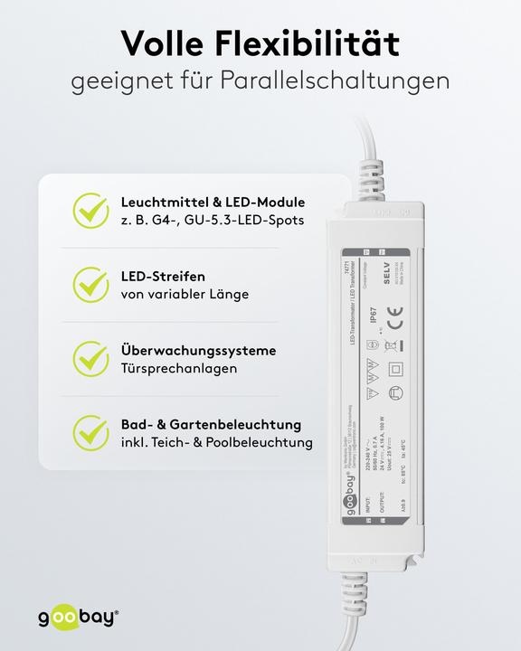 Produktbild Goobay LED-Trafo 24 V DC, 100 W, IP67