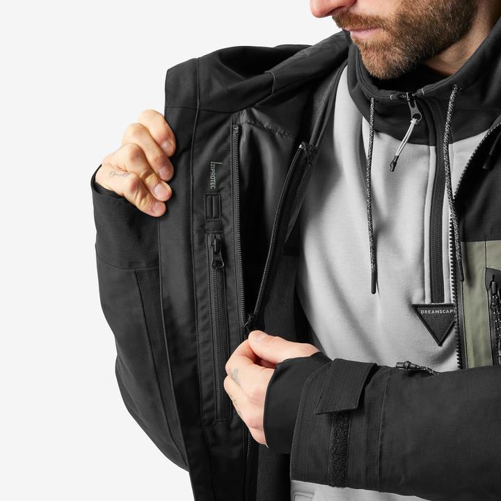 Produktbild Dreamscape Snowboardjacke Herren Skijacke - SNB 500 Ziprotect khaki/schwarz (XL)