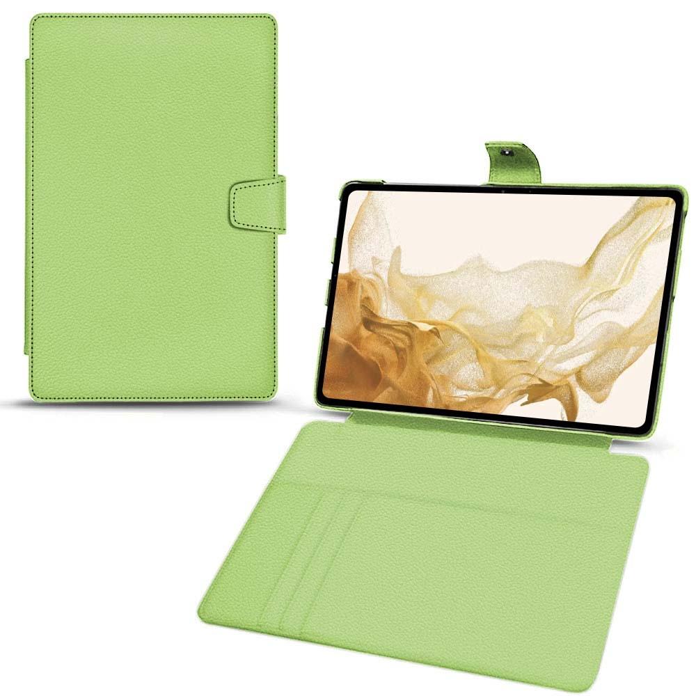 Noreve Lederschutzhülle Wallet (Galaxy Tab S8), Tablet Hülle, Grün