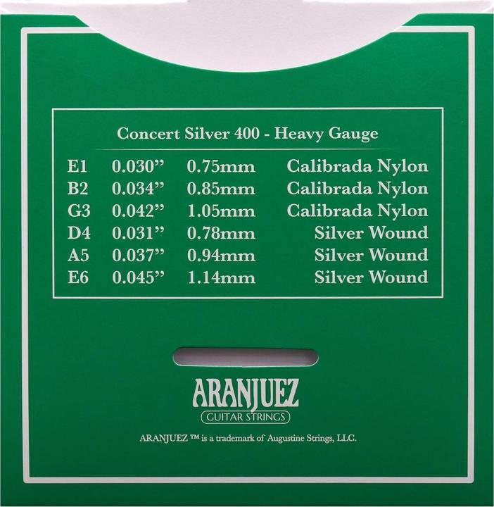 Produktbild Aranjuez Concert Silver 400 (6 x, Gitarre, 0.04")