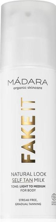 Immagine prodotto Madara Latte autoabbronzante FAKE IT per il corpo "Latte autoabbronzante Màdara per il corpo" Da leggero a (150 ml)