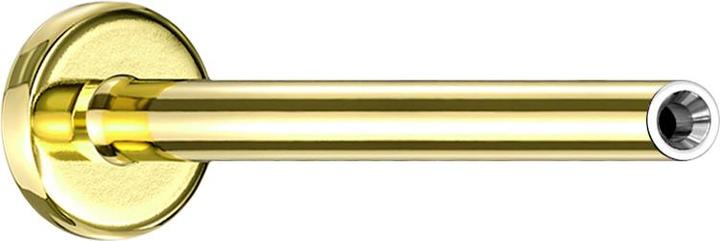 Produktbild Star Piercing Micro Threadless Labret-Stab vergoldet (ohne Messing, Titan)