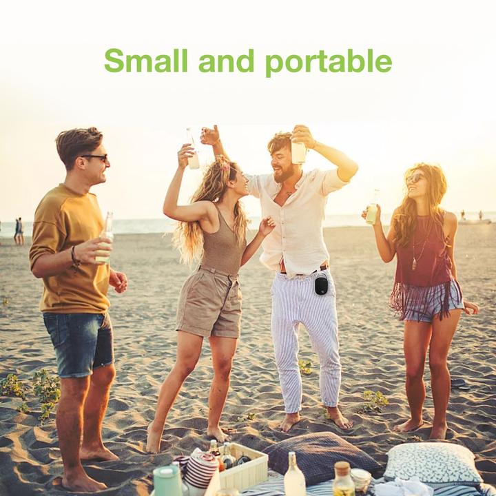 Actual product image EFB Elektronik EFB Techly Mini Wireless Speaker LED Light Handsfree TF USB Black