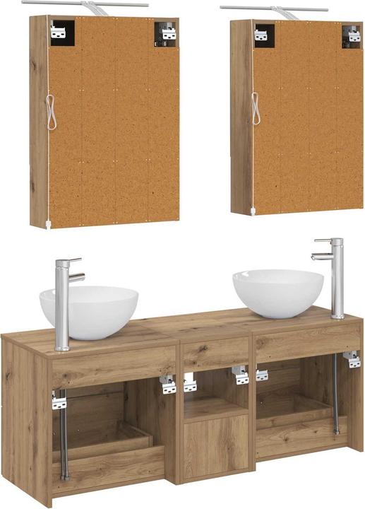 Produktbild vidaXL Badezimmerspiegel-Set (14.50 x 70 cm)