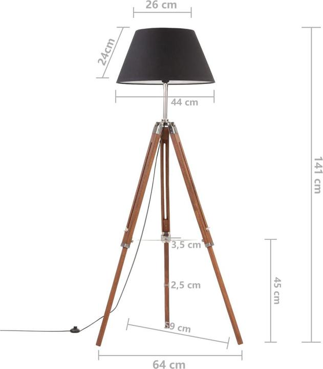 Actual product image vidaXL Stehleuchte (E27)