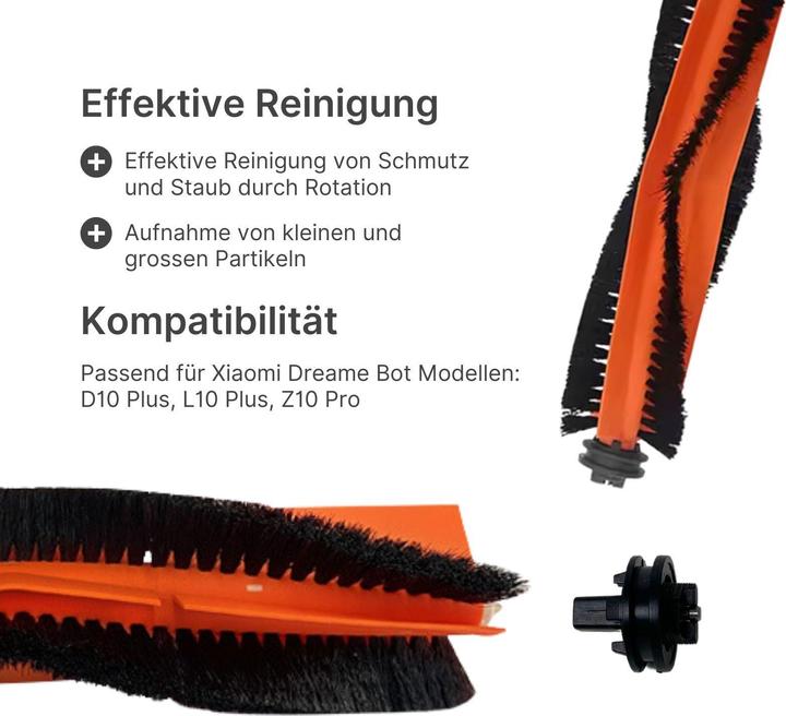 Produktbild Hermex Alternative Hauptbürste zu Xiaomi Dreame Bot D10 Plus L10 Plus Z10 Pro