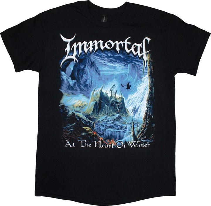 Actual product image Immortal Unisex Adult At The Heart Of Winter Back Print T-Shirt (L)
