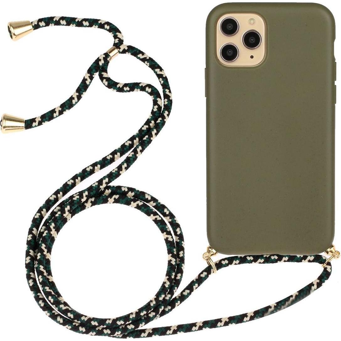 König Design Handykette Hülle Handy Schutz für Apple iPhone 15 Pro Case Cover Bumper Etuis, Handykette, Grün
