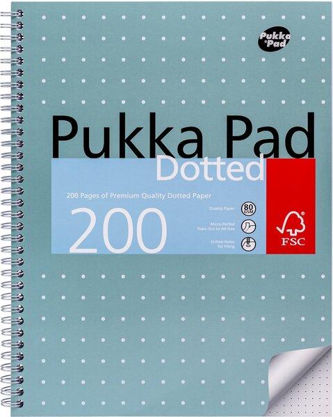 Pukka Fun Pukka Metallic Collegeblock DIN A4 gepunktet 100 Blatt (A4, Pointillés, Non contraignant)