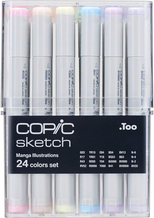 Copic Manga Illustration (Mehrfarbig, 3 mm, 24 x)