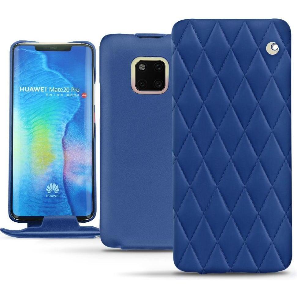 Thumbnail - Noreve Lederschutzhülle vertikal (Huawei Mate 20 Pro), Smartphone Hülle, Blau
