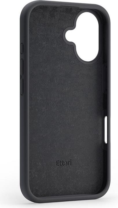 Actual product image Etteri NakÅ‚adka Silicone case for iPhone 16 6,1" black (Apple iPhone 16)