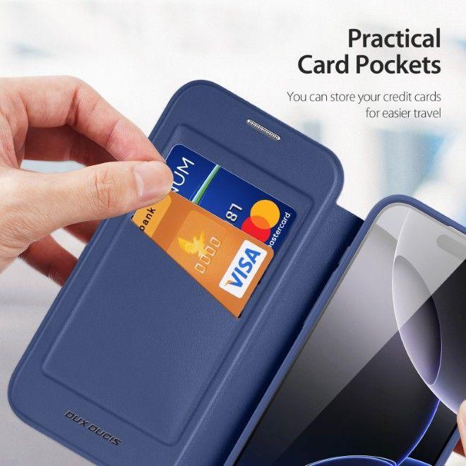 Produktbild Dux Ducis Skin X Pro 360° Ring Stand Series Lederhülle (Apple iPhone 17 Pro Max)