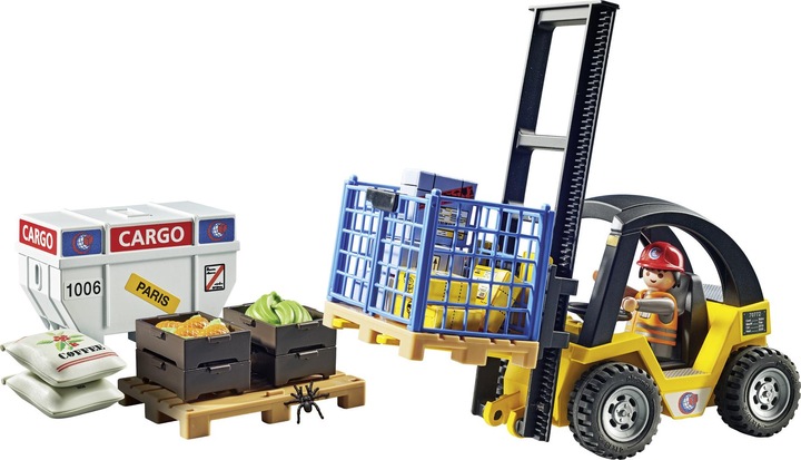 Immagine prodotto Playmobil Carrello elevatore con carico (71528, Playmobil La mia vita)