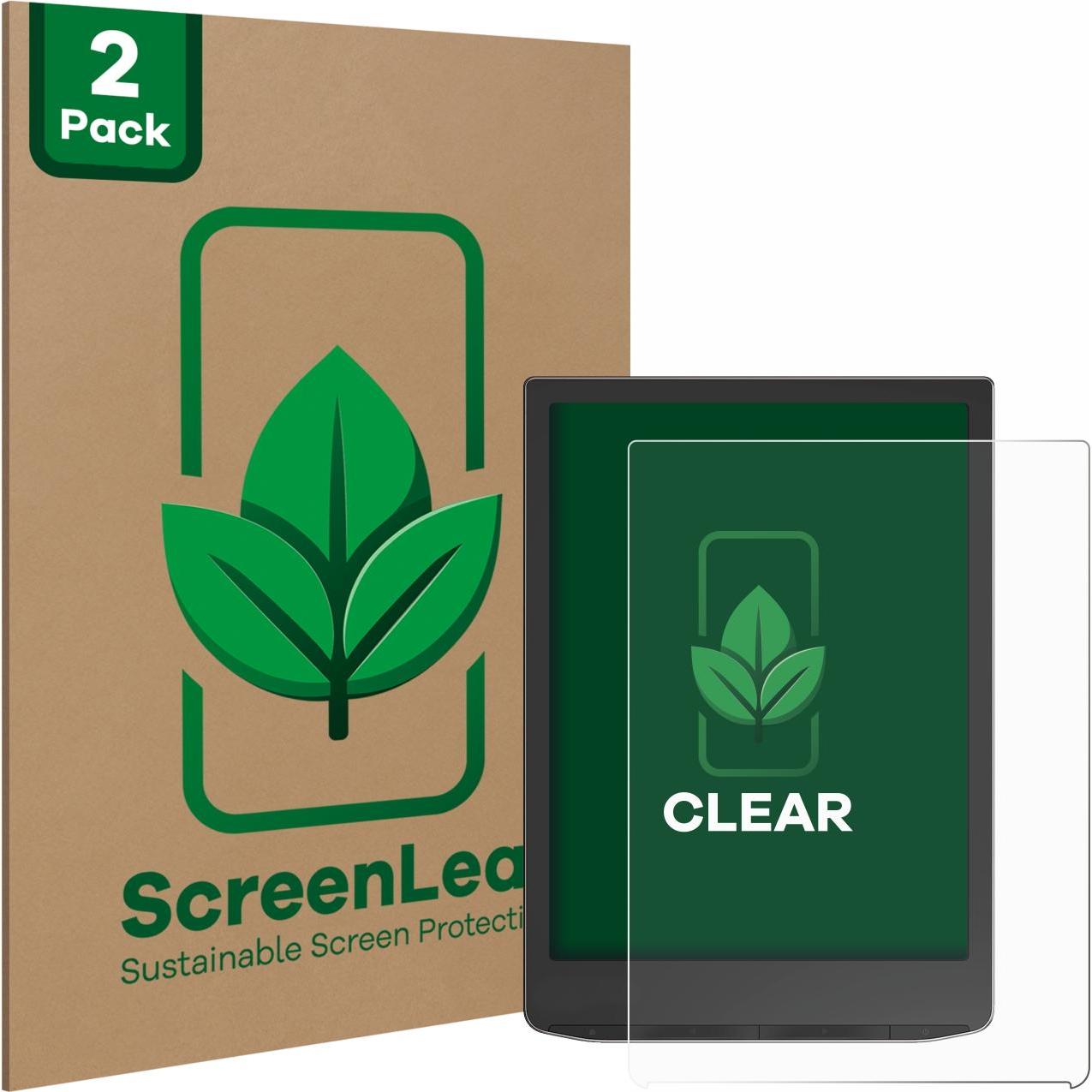 ScreenLeaf Schutzfolie nachhaltiger Displayschutz Displayschutzfolie Folie Klar Transparent, eReader Zubehör, Transparen...