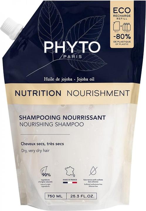 Produktbild Phyto Nutrition Nourishing Shampoo Eco-Recharge 750 Ml (750 ml, Flüssiges Shampoo)