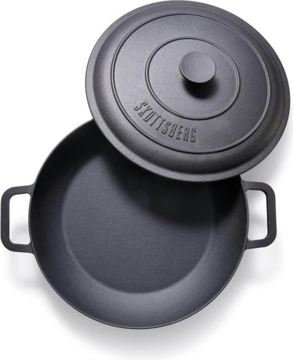 Immagine prodotto Skottsberg Pentola in ghisa da 31,5 cm (Padella grill, Padella per friggere, Pirofila + casseruola, Ghisa, 31.50 x 6 cm)