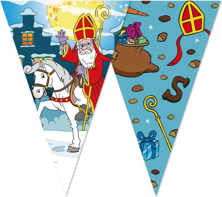 Produktbild Globos Europe Doppelseitige Sinterklaas-Girlande – 10 m