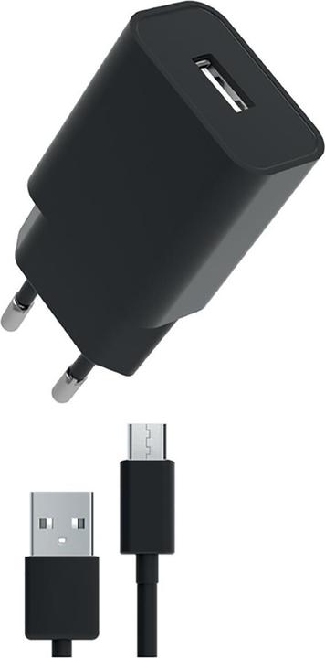 Image du produit My Way Myway Pack Chargeur Secteur 24a + USB A Micro USB Noir (12 W, 1 portion)