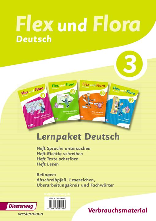 Produktbild Flex und Flora 3. Deutsch. Lernpaket (Deutsch, Heike Baligand, 2014)
