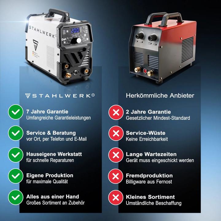Produktbild Stahlwerk Kombi-Schweissgerät DC WIG 200 Puls Pro 2 in 1