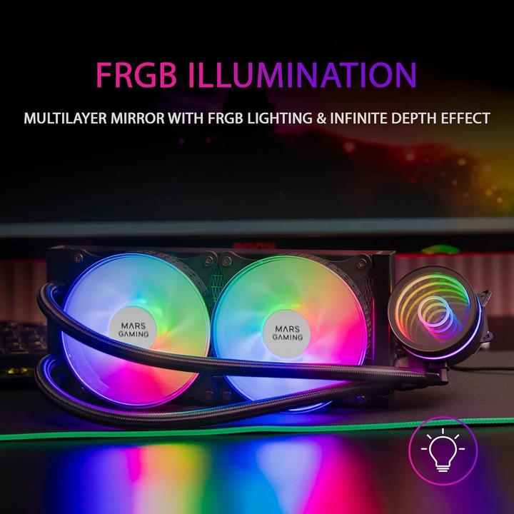 Produktbild Mars Gaming Kit Watercooling Aio Ml-One RGB - 240mm (Noir)