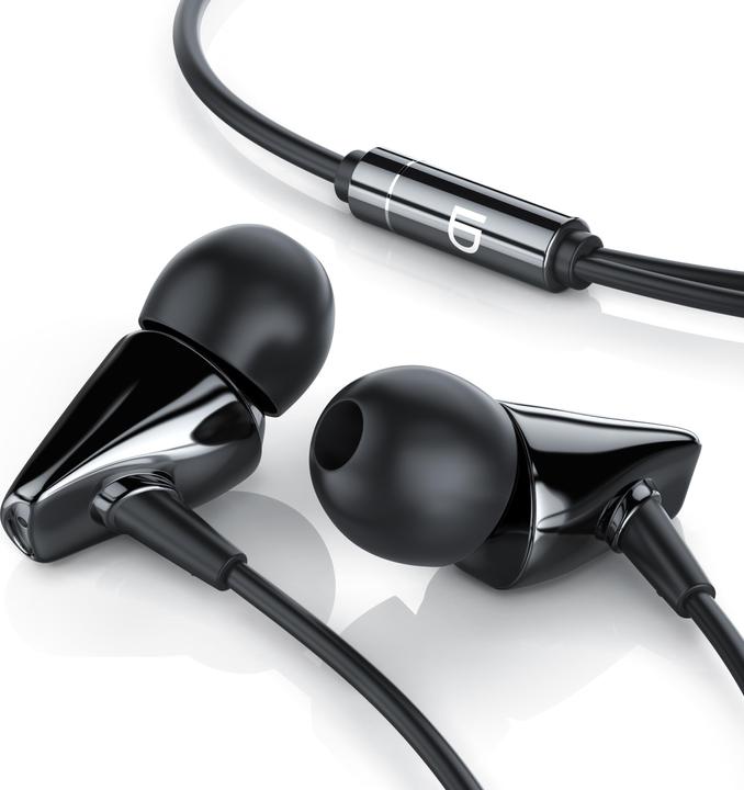 Image du produit Liam & Daan Casque intra-auriculaire, boîtier céramique "Metro" haut de gamme / haut-parleur de 8 mm / câble en (pas de réduction du bruit, Filaire)