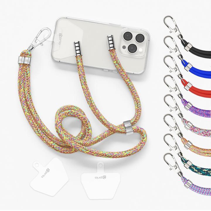 Actual product image prio Universal Mobile Phone Lanyard 0.7m Rainbow Mix