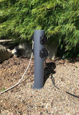 Produktbild Heitronic 501212 Steckdosen-Verteiler 4fach Anthrazit