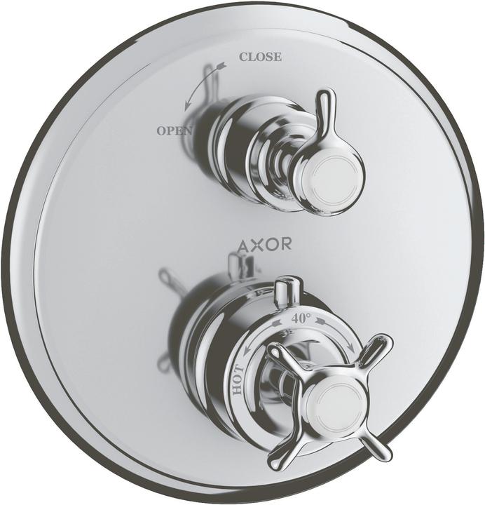 Actual product image hansgrohe Thermostat AXOR MONTREUX concealed with shut-off valve chrome