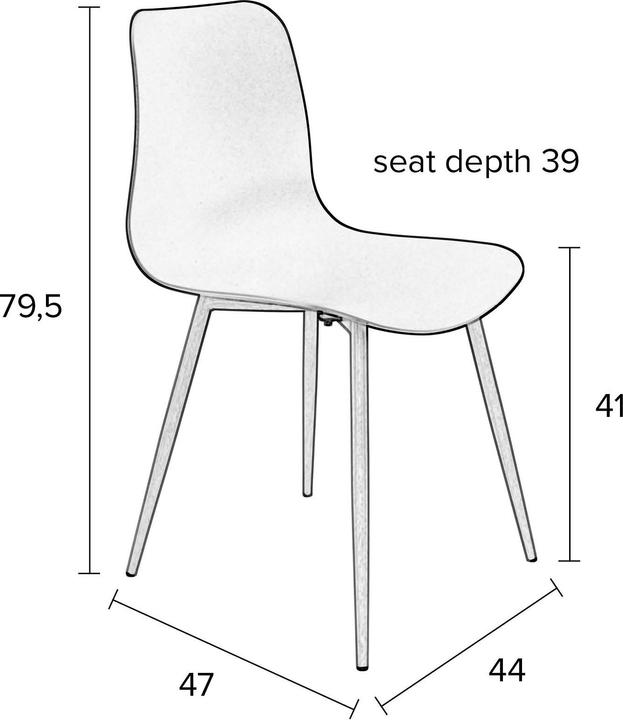 Productafbeelding White Label Living Chair Leon Green