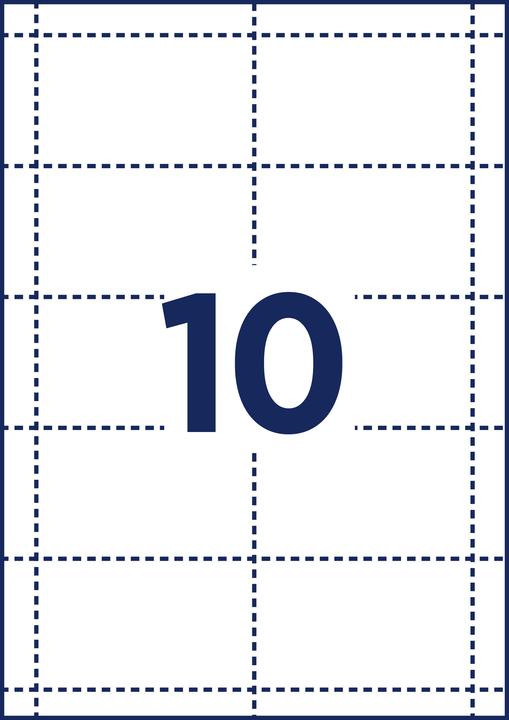 Actual product image Avery Inserts imprimables pour badges, 54 x 90 mm, blanc