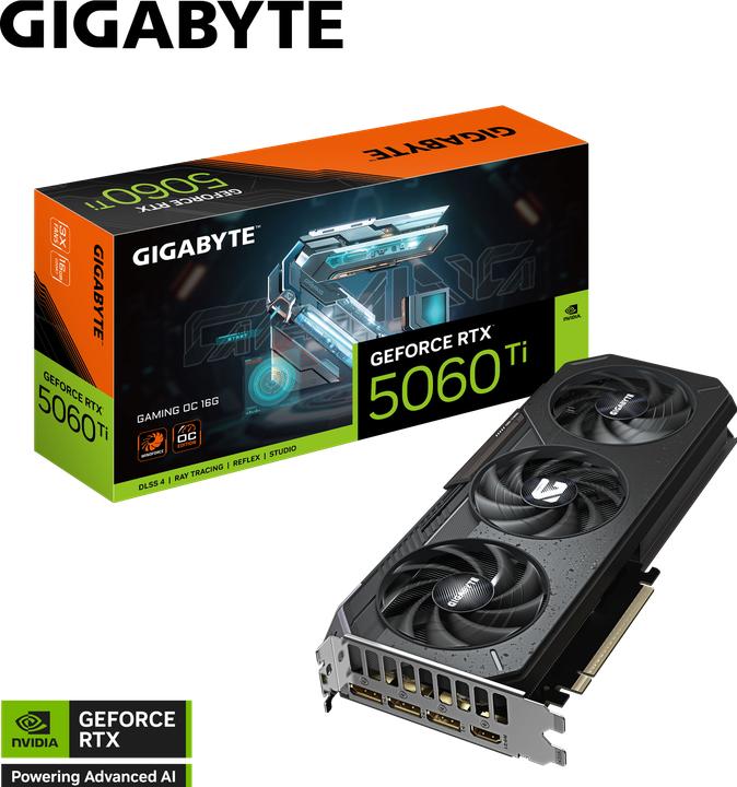 Produktbild Gigabyte GeForce RTX 5060 Ti Gaming OC (16 GB)