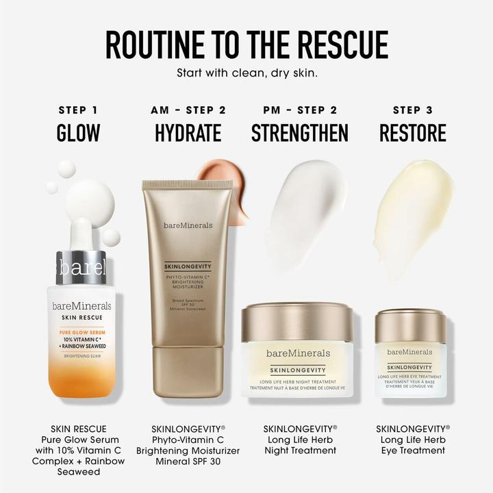 Image du produit Bare Minerals bareMinerals Sérums Skin Rescue Pure Glow Serum 30 ml (30 ml, Crème 24h)