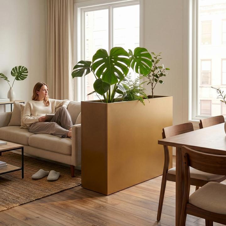 Produktbild Casa.Pro Pflanzkübel Vaargel 82x90x30 cm verzinkter Stahl Braun