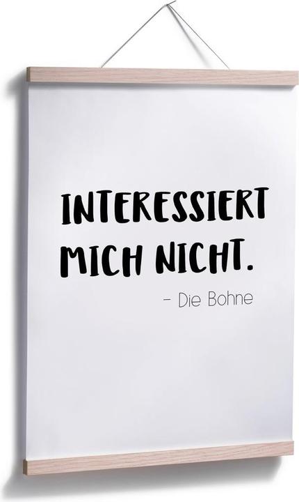 Produktbild Trenddeko Das interessiert mich nicht die Bohne (40 x 50 cm)