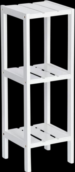 Productafbeelding Zeller Present Staande plank met 3 planken, MDF, wit (22 x 22 x 65 cm)