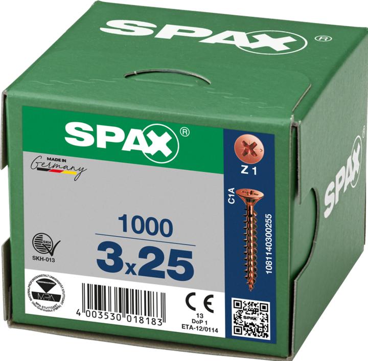 Actual product image Spax Chipboard screws (1000 Screws per piece)