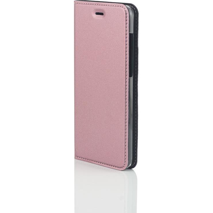 Wave BookCase -suojakotelo, Honor 9, ruusukulta (Honor 9), Smartphone Hülle, Rosa