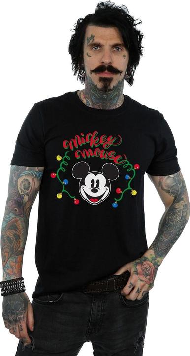 Produktbild Disney Mickey Mouse Christmas Light Bulbs TShirt (3XL)