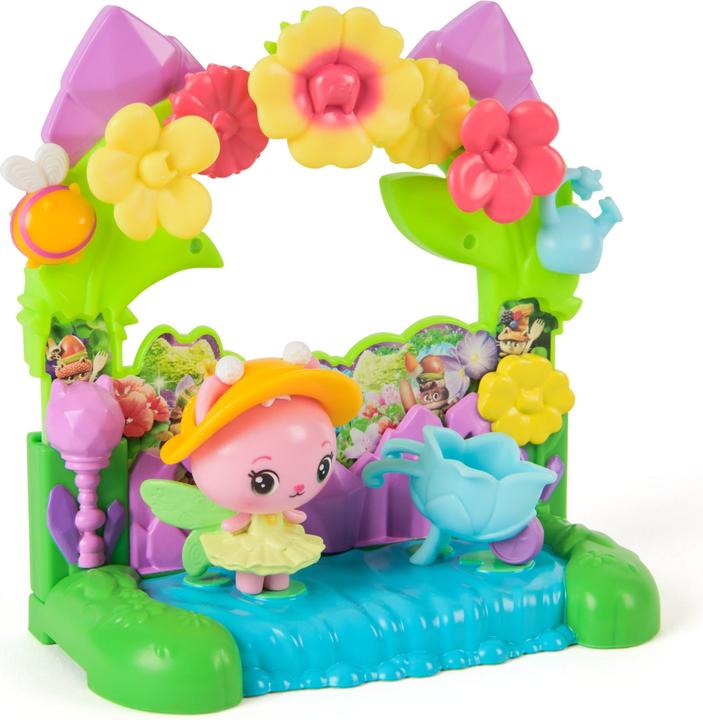 Gabby's Dollhouse Gabby’s Dollhouse: Der Film – Queen Kitty Fees Kristall Garten Balkon, mit Spielfigur & Zubehör