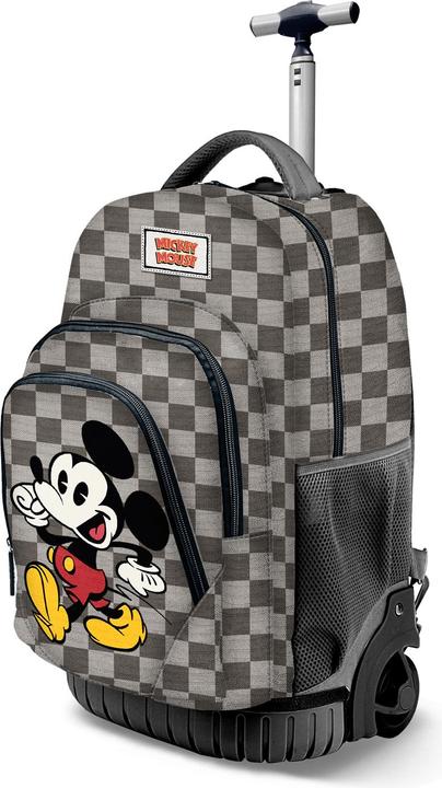 Grey, Mickey grey check pattern