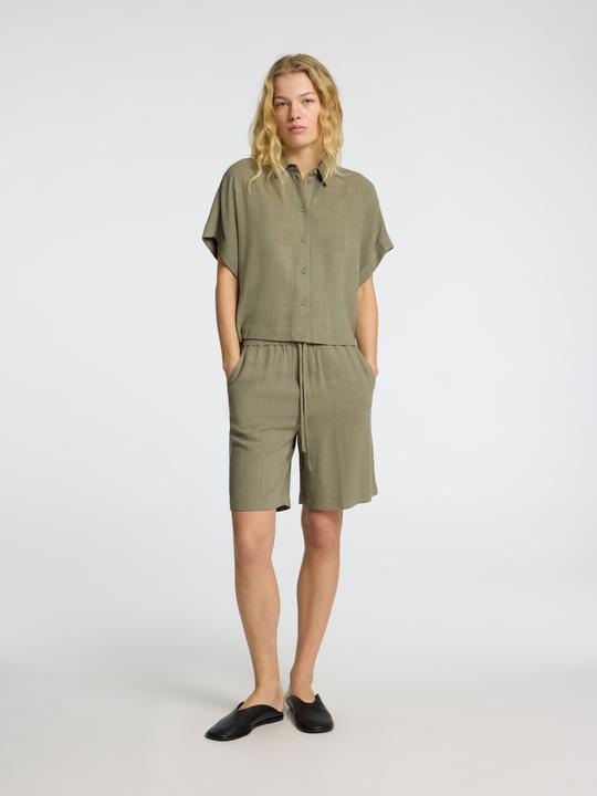Produktbild Selected Femme Slfviva Ss Cropped Shirt Noos (38)