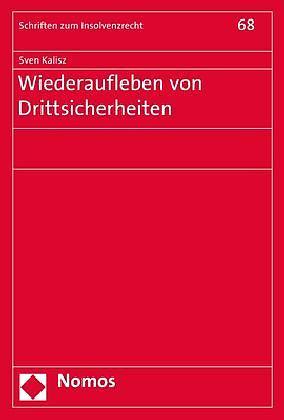 Produktbild Wiederaufleben von Drittsicherheiten (Deutsch, Sven Kalisz, 2019)