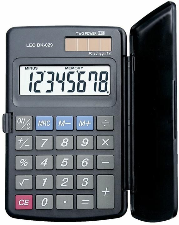 Leo Pocket calculator DK-029 Solar (Batteries, Solar cells)