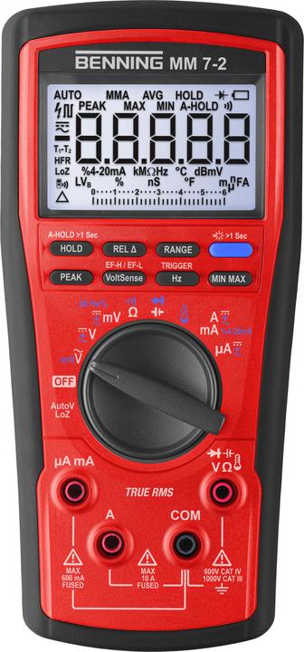 Benning TRUE RMS Digital Multimeter (CAT III 1000V, CAT IV 600V)
