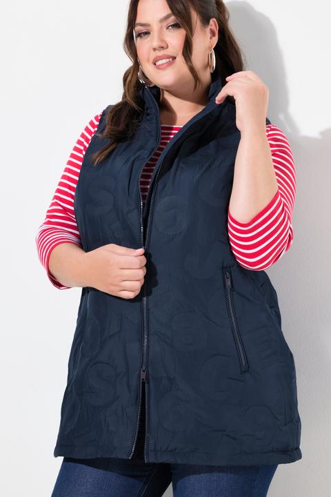 Produktbild Ulla Popken HYPRAR Weste, wasserabweisend, Stehkragen, 2-Wege-Zipper (46, 48)