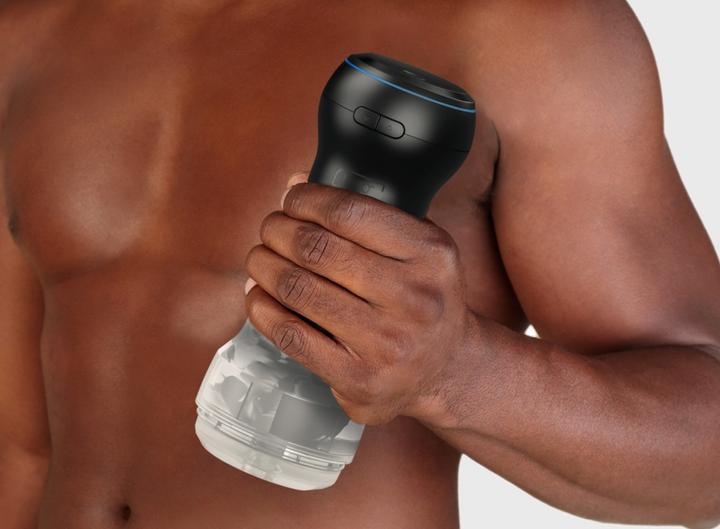 Actual product image Kiiroo Feel Pocket Stroker Crystal + PowerBlow Combo